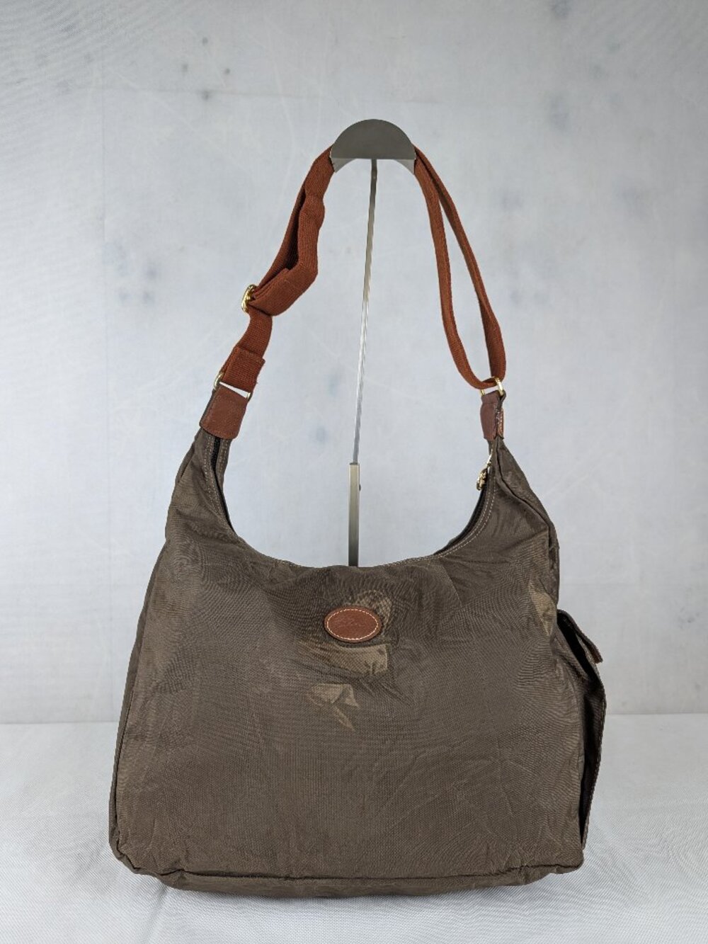 Longchamp le Pliage Crossbody Shoulder Hobo Bag Green - Authentic - Ships Fast.